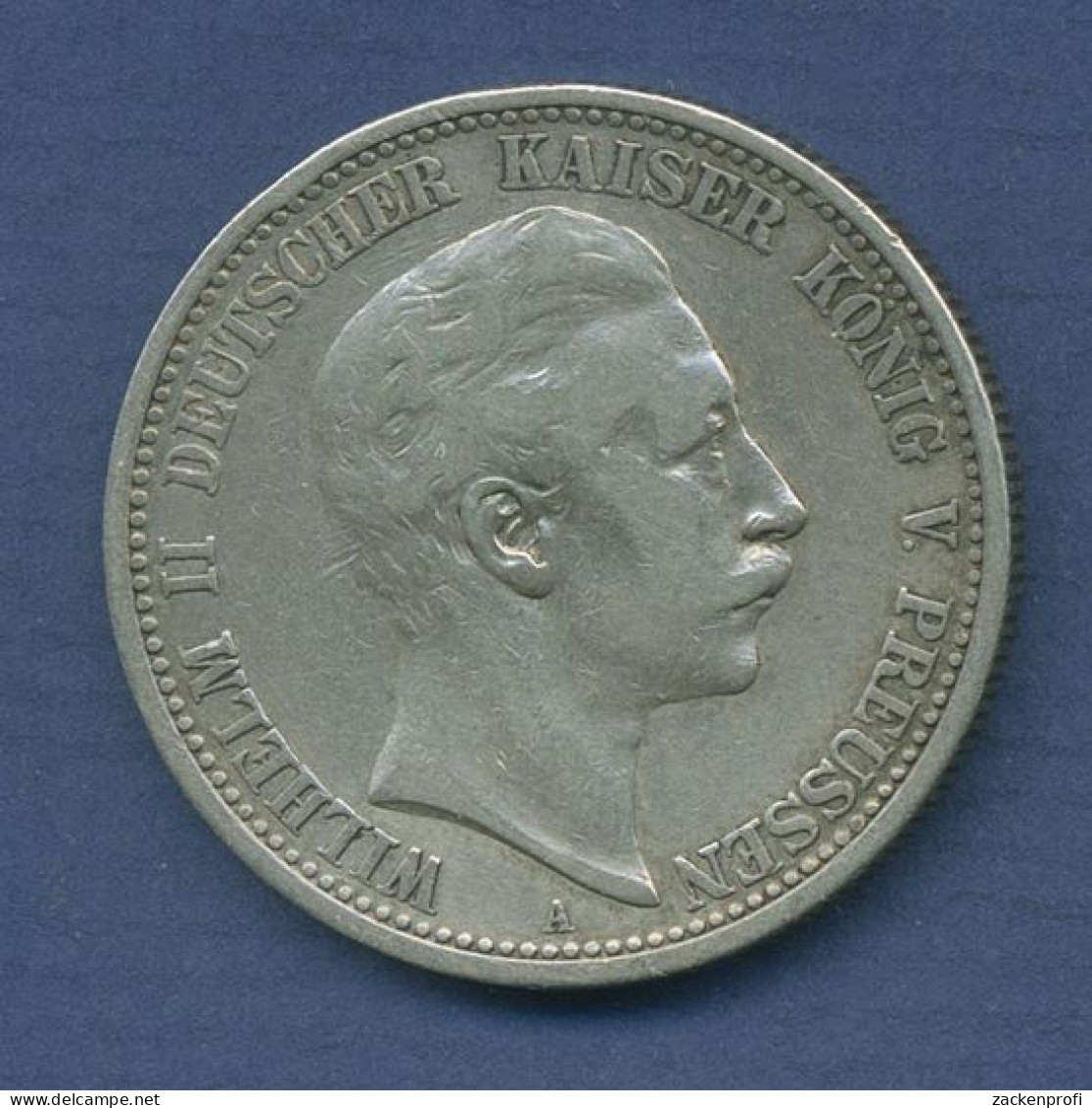 Preußen 2 Mark 1903 A, Kaiser Wilhelm II., J 102 Ss (m6265) - 2, 3 & 5 Mark Silver