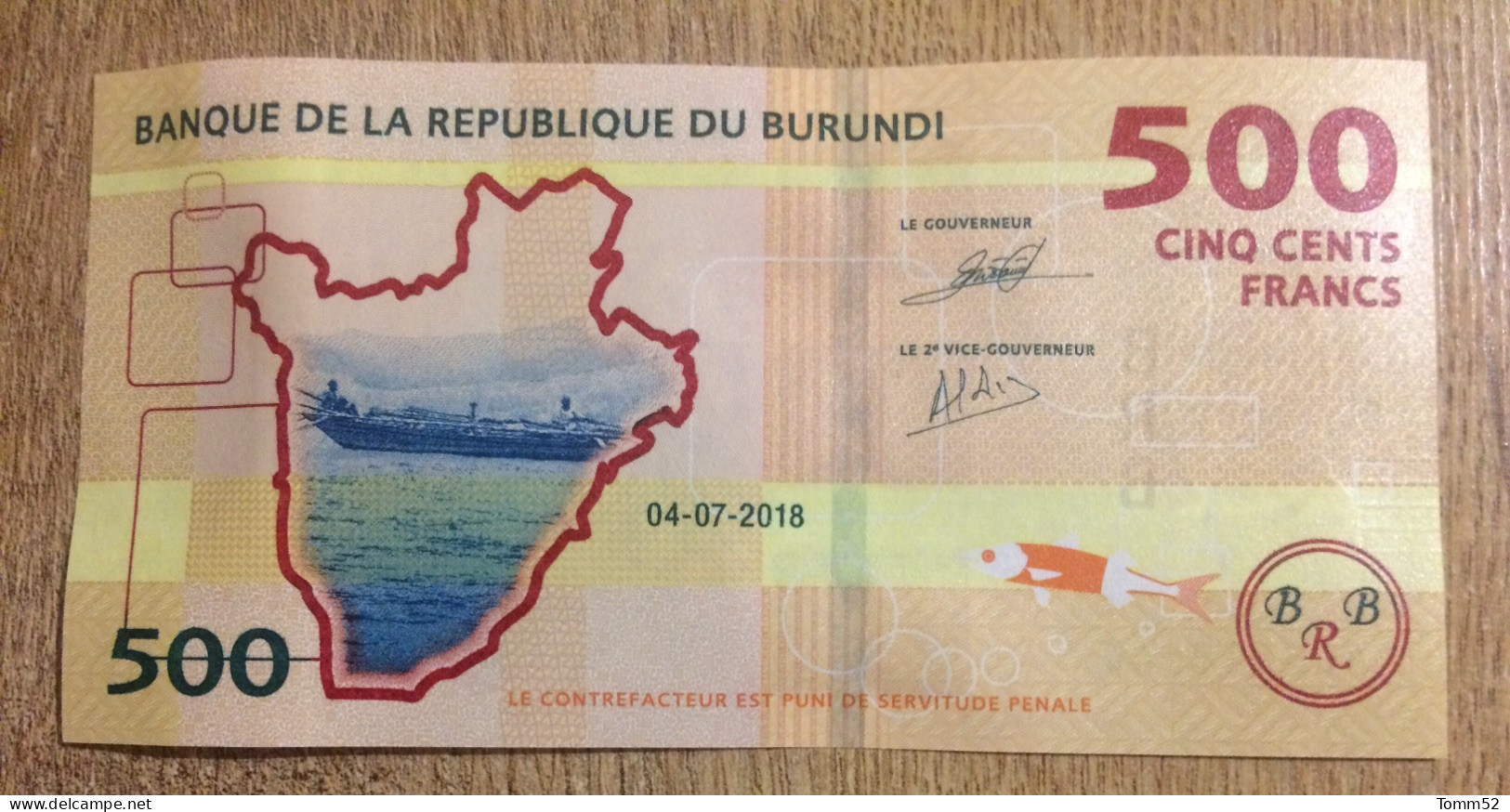 BURUNDI 500 Francs UNC - Burundi