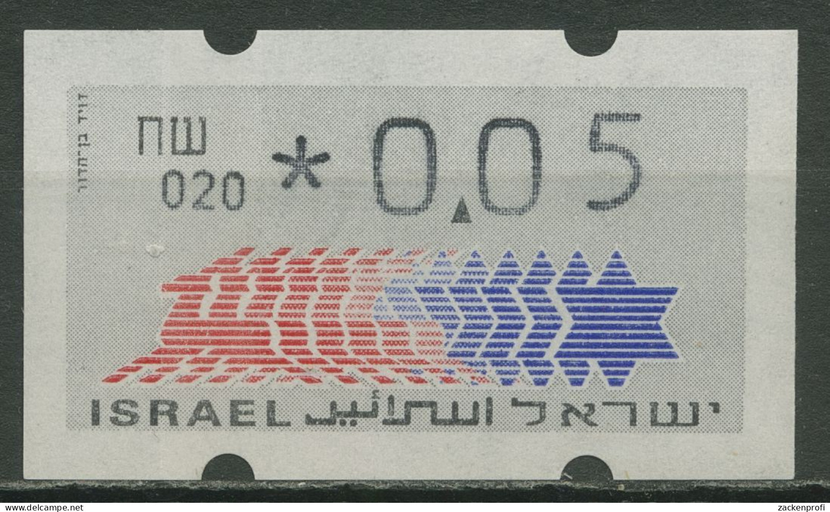 Israel ATM 1990 Hirsch 020 Schekel Links Einzelwert ATM 3.2.20 Postfrisch - Viñetas De Franqueo (Frama)