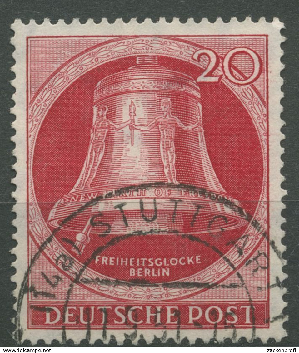 Berlin 1951 Freiheitsglocke Klöppel Li. 77 Gestempelt, Kl. Dünne Stelle (R80912) - Used Stamps