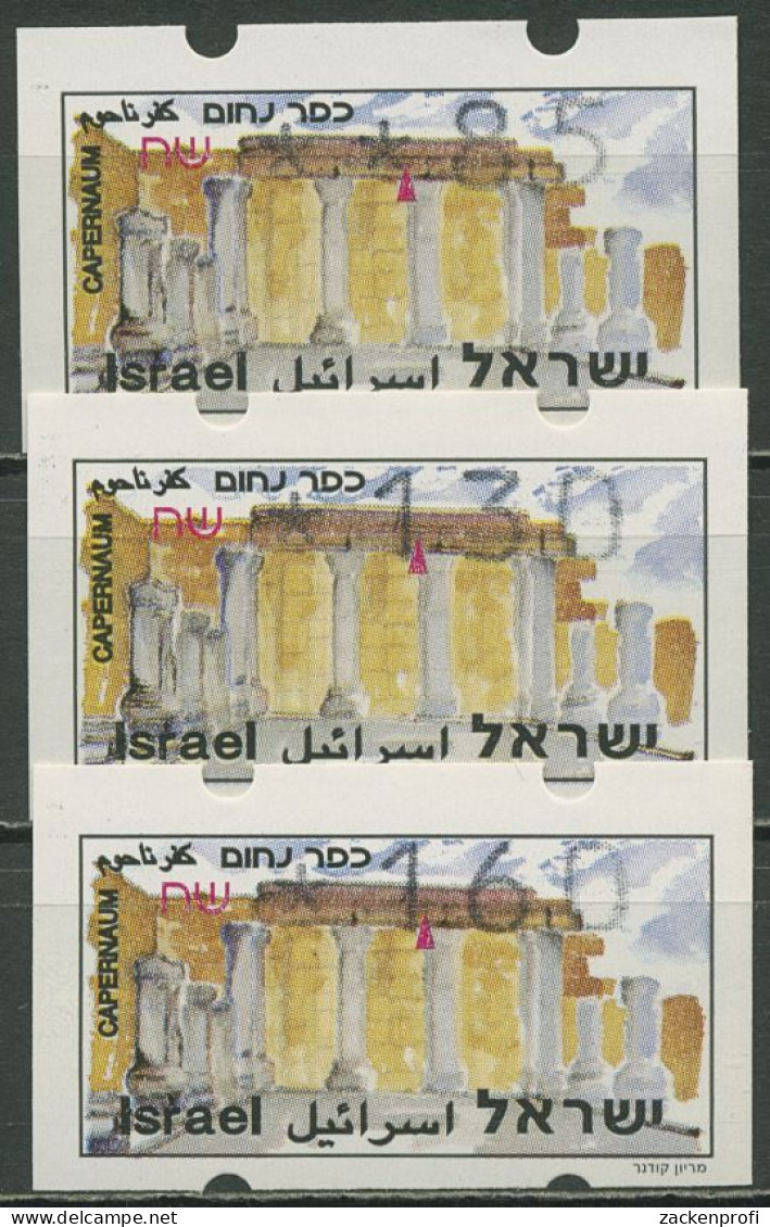 Israel ATM 1994 Kapernaum Satz 3 Werte (ohne Phosphor), ATM 22.1 X S1 Postfrisch - Viñetas De Franqueo (Frama)