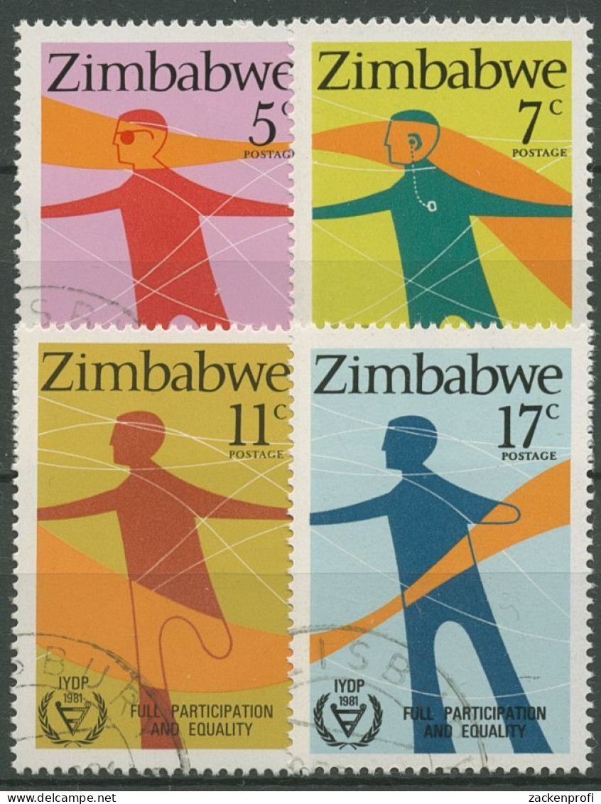 Simbabwe 1981 Internationales Jahe Der Behinderten 251/54 Gestempelt - Zimbabwe (1980-...)