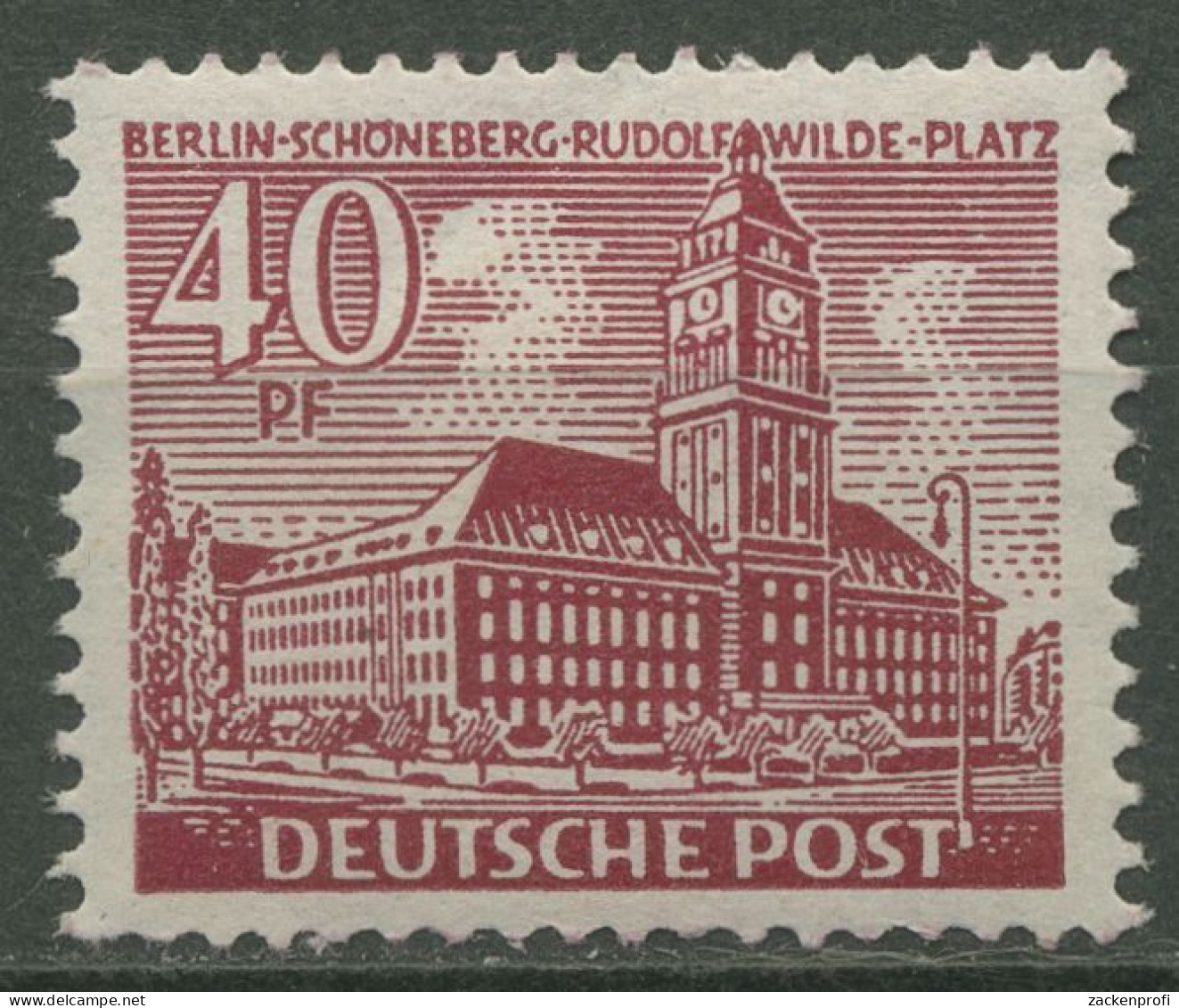 Berlin 1949 Berliner Bauten 52 Postfrisch, Zahnfehler (R80877) - Ungebraucht