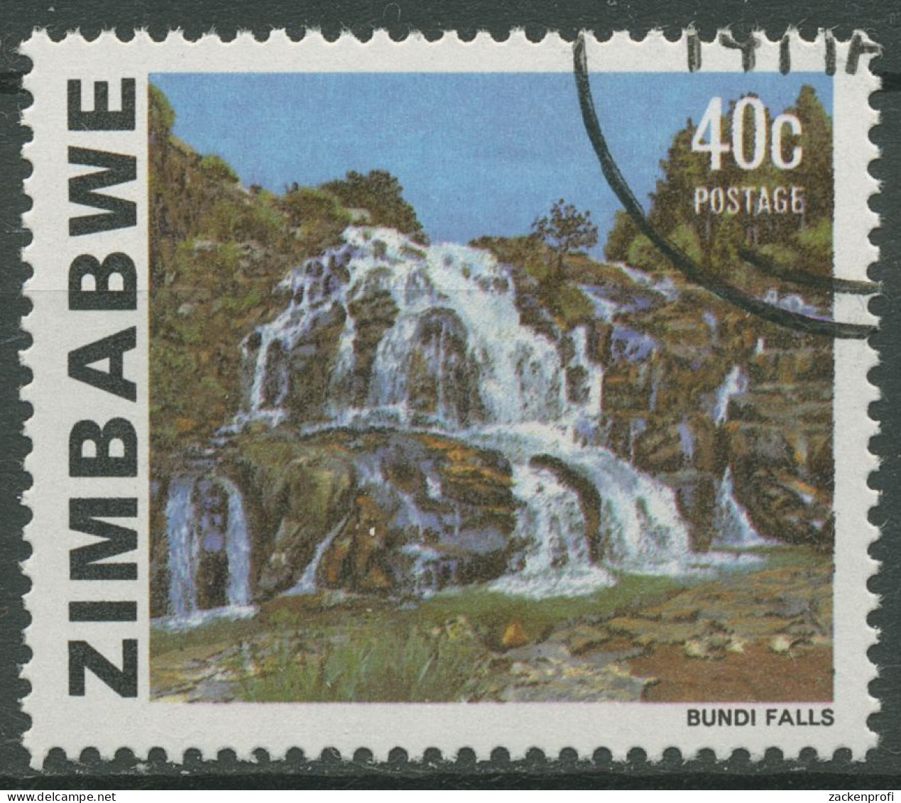 Simbabwe 1983 Wasserfälle Bundi-Fälle 271 Gestempelt - Zimbabwe (1980-...)
