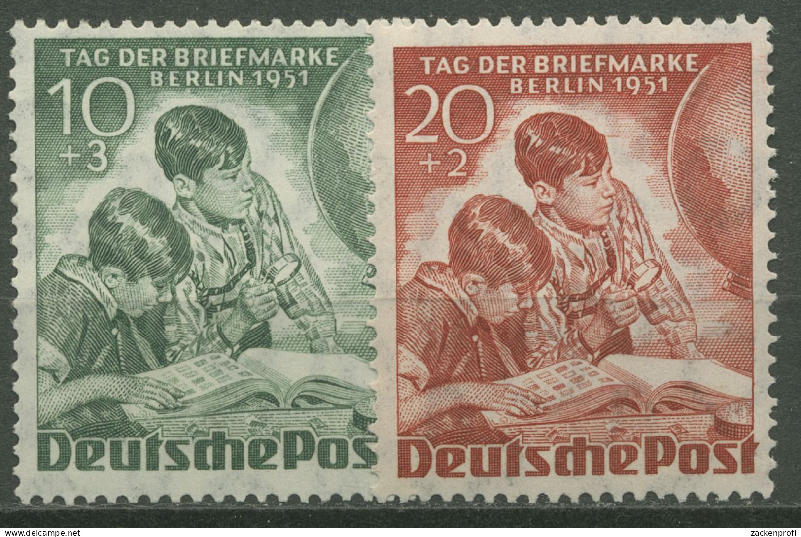 Berlin 1951 Tag Der Briefmarke 80/81 Mit Falz (R80890) - Nuevos