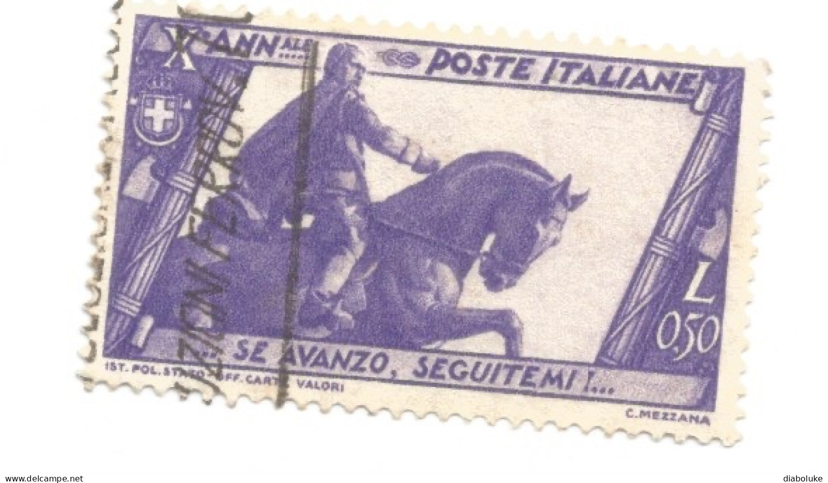 (REGNO D'ITALIA), 1932, MARCIA SU ROMA - Serietta di 9 francobolli usati