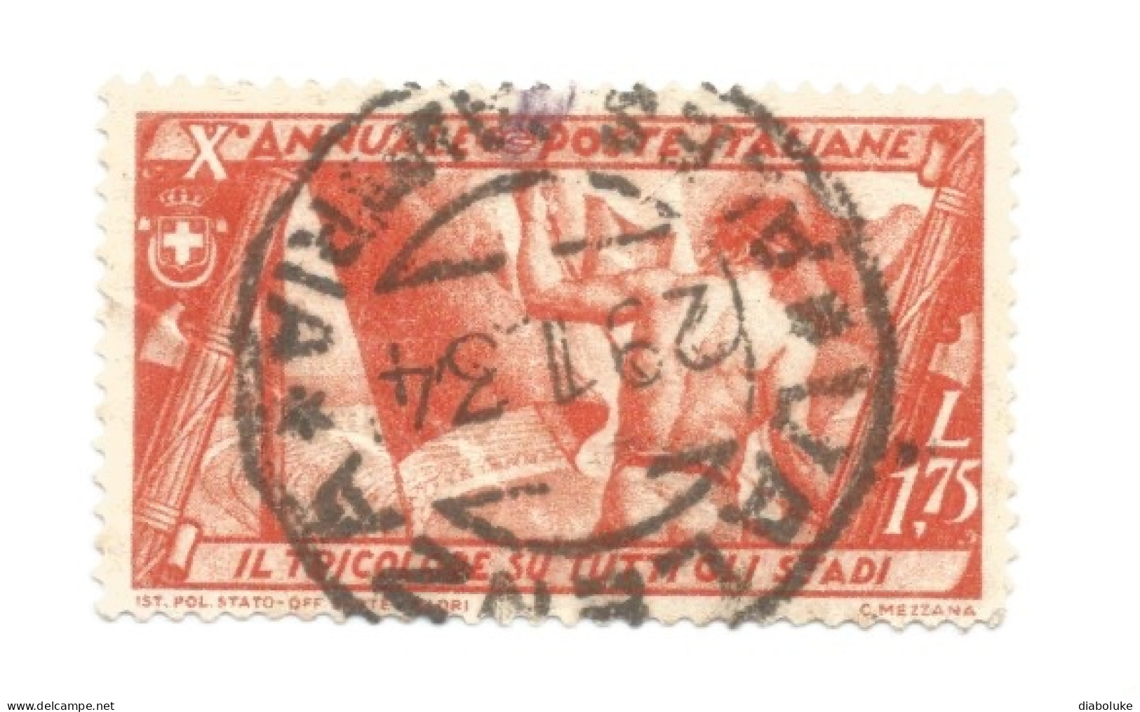 (REGNO D'ITALIA), 1932, MARCIA SU ROMA - Serietta di 9 francobolli usati