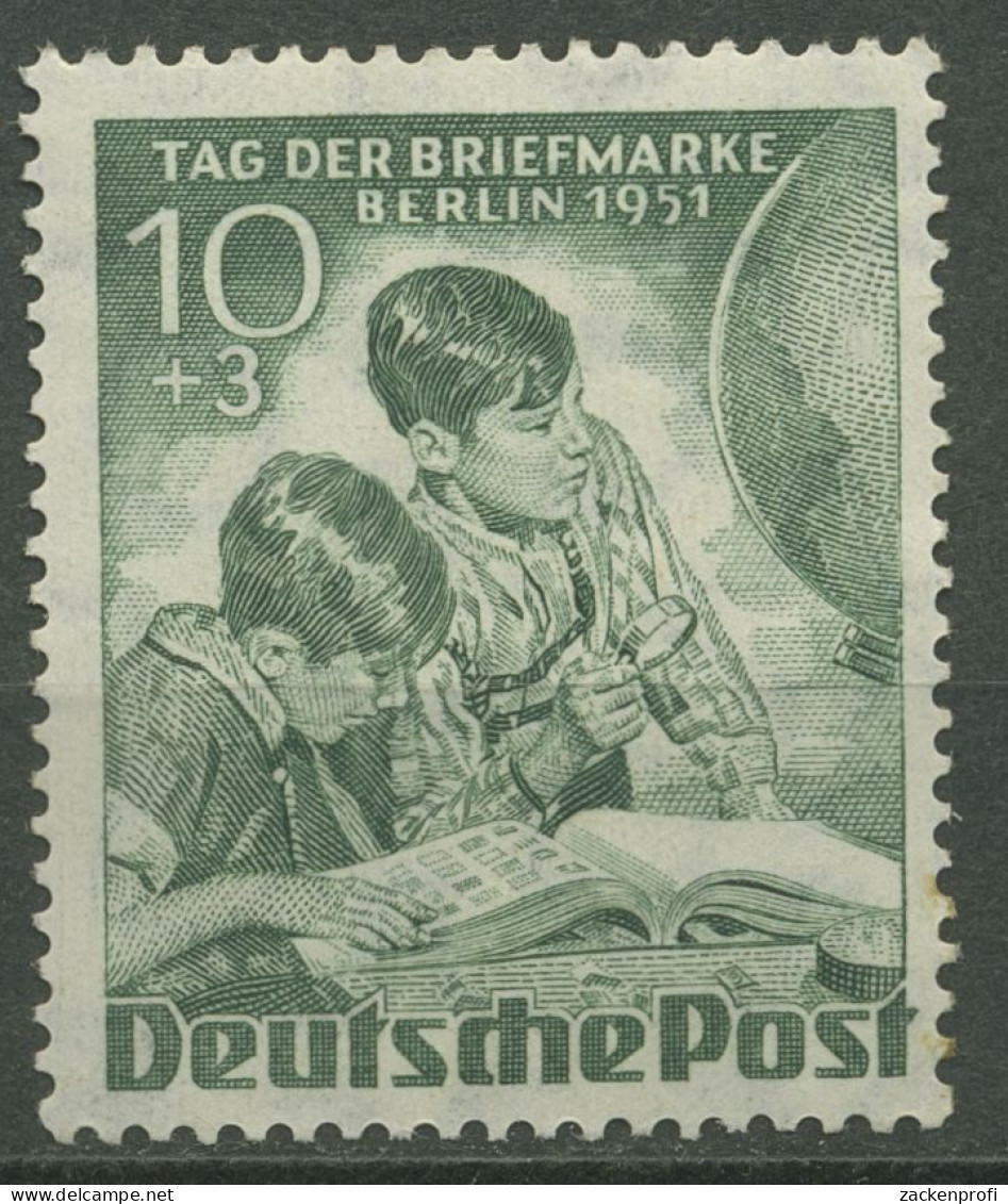Berlin 1951 Tag Der Briefmarke 80 Postfrisch, Kl. Fehler (R80891) - Unused Stamps