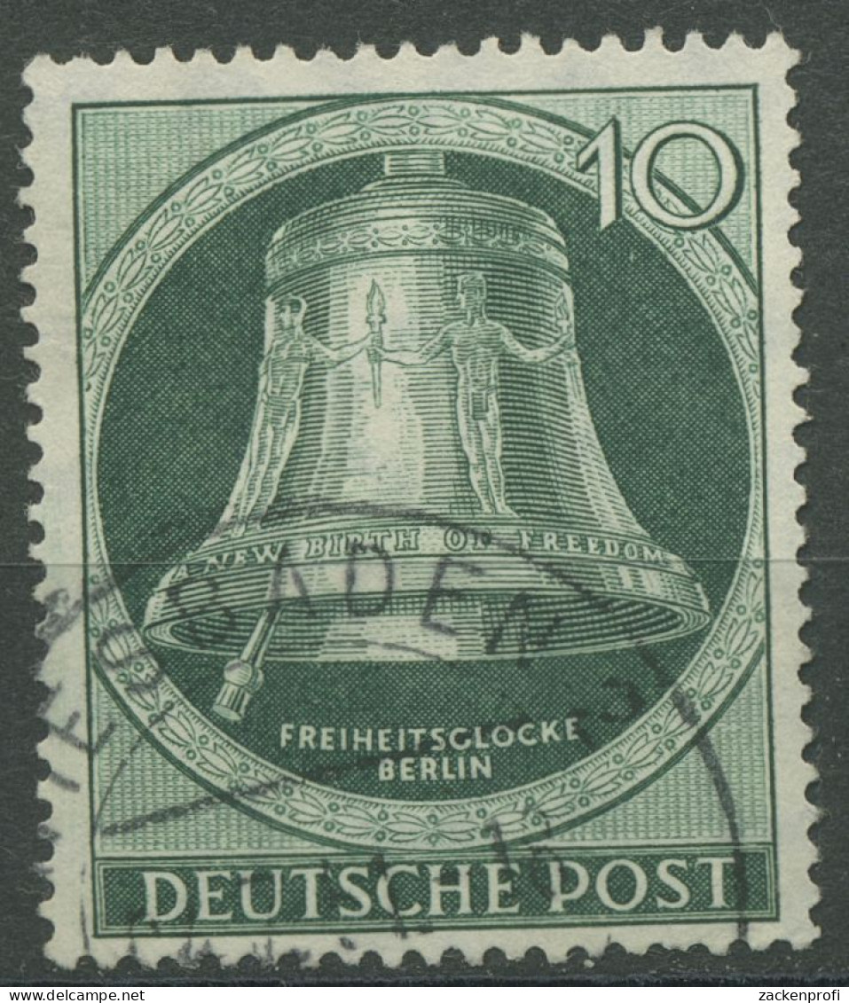 Berlin 1951 Freiheitsglocke Klöppel Links 76 Gestempelt (R80905) - Oblitérés