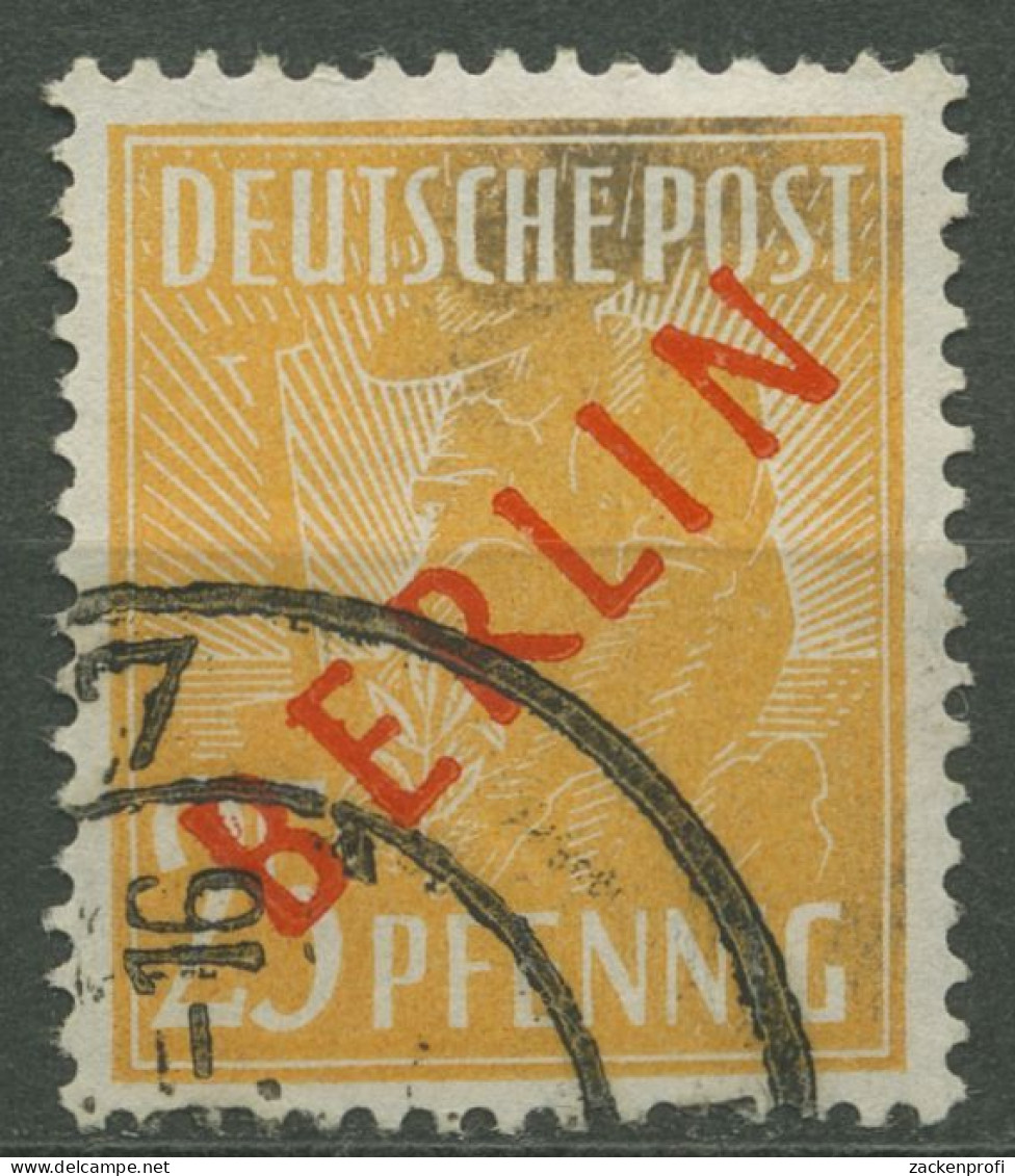 Berlin 1949 Rotaufdruck 27 Gestempelt, Etwas Verfärbt (R80857) - Usati