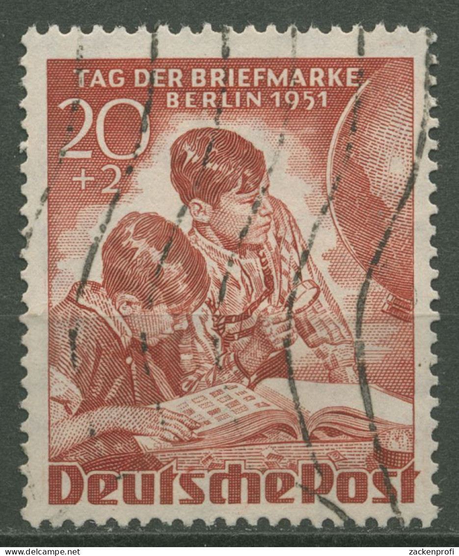 Berlin 1951 Tag Der Briefmarke 81 Mit Wellenstempel (R80897) - Used Stamps