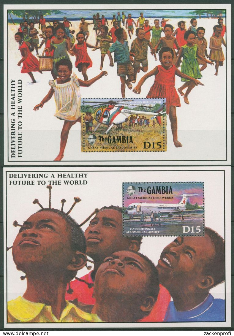 Gambia 1989 Medizinische Errungenschaften Block 83/84 Postfrisch (C40741) - Gambie (1965-...)