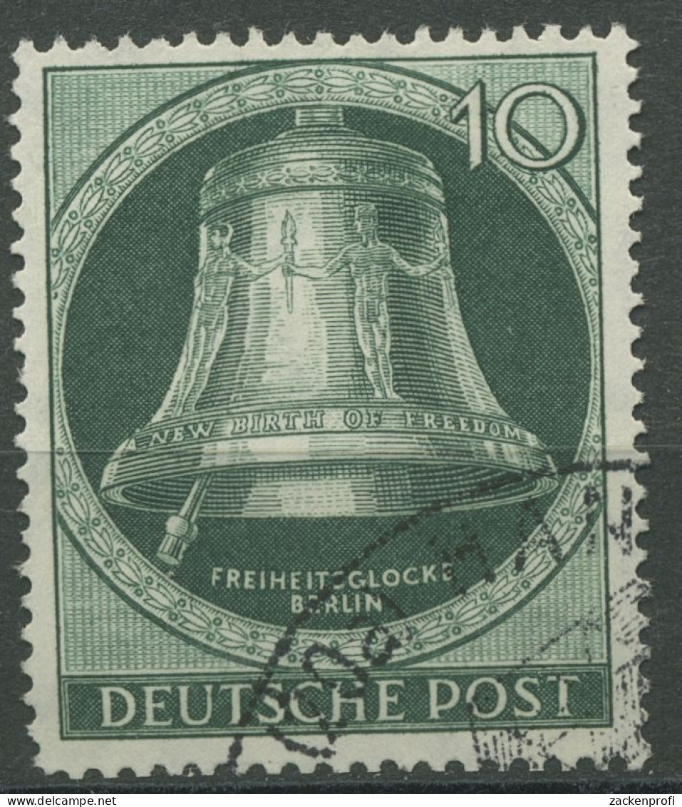 Berlin 1951 Freiheitsglocke Klöppel Links 76 Gestempelt, Kl. Zahnfehler (R80906) - Used Stamps
