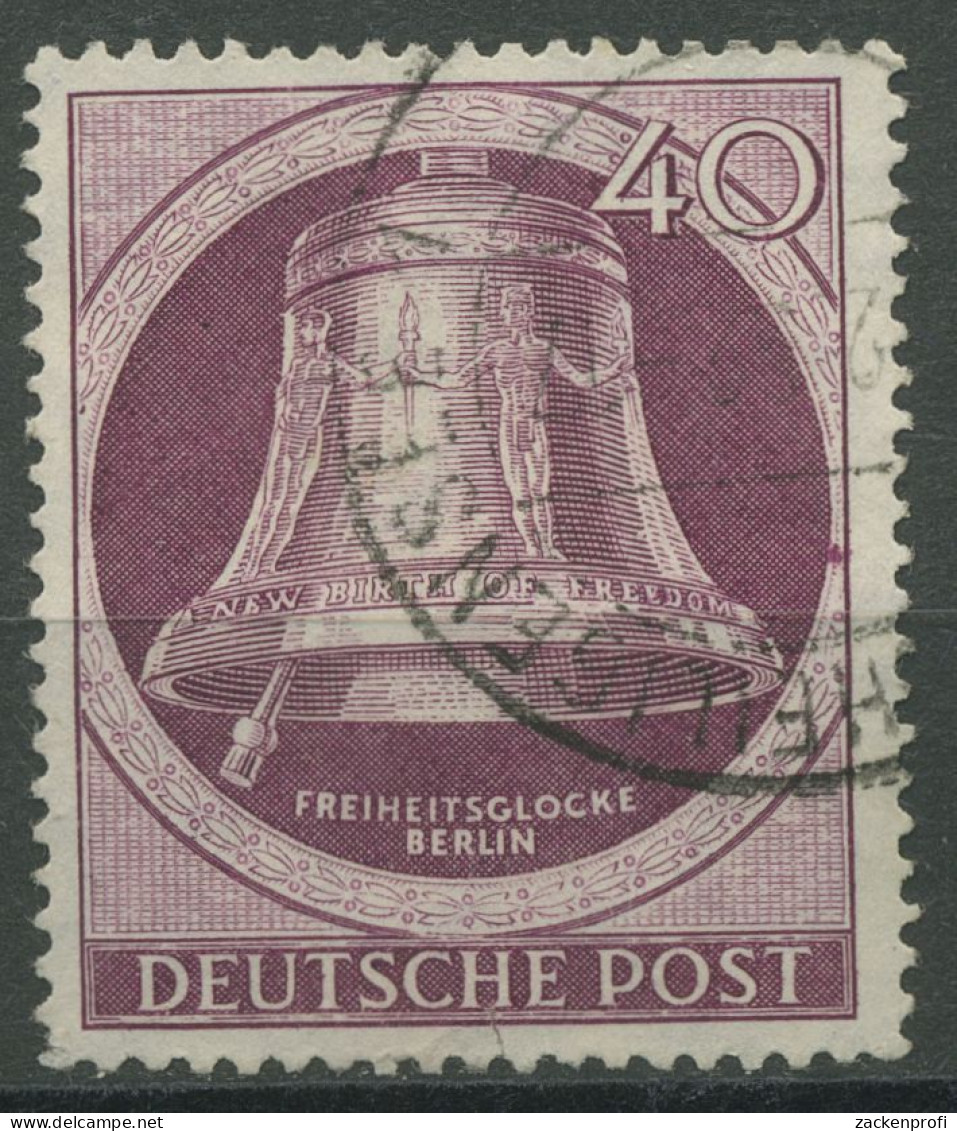 Berlin 1951 Freiheitsglocke Klöppel Links 79 Gestempelt, Mängel (R80917) - Usati