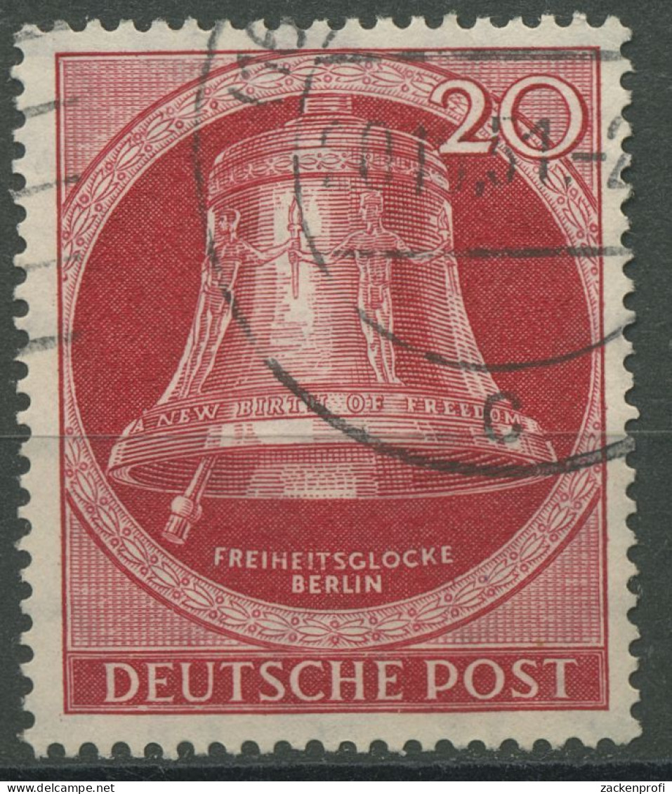 Berlin 1951 Freiheitsglocke Klöppel Links 77 Gestempelt (R80909) - Gebruikt