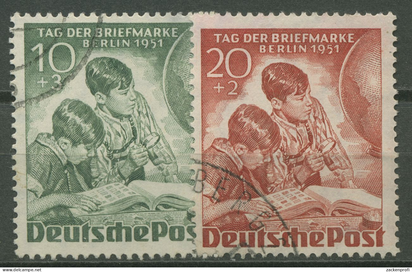 Berlin 1951 Tag Der Briefmarke 80/81 Gestempelt (R80892) - Gebraucht