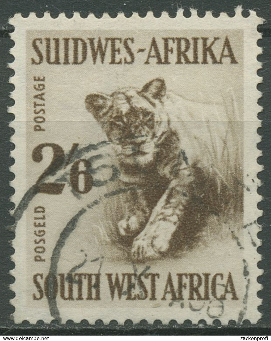 Südwestafrika 1954 Felszeichnungen Ureinwohner Tiere Löwe 288 Gestempelt - Africa Del Sud-Ovest (1923-1990)