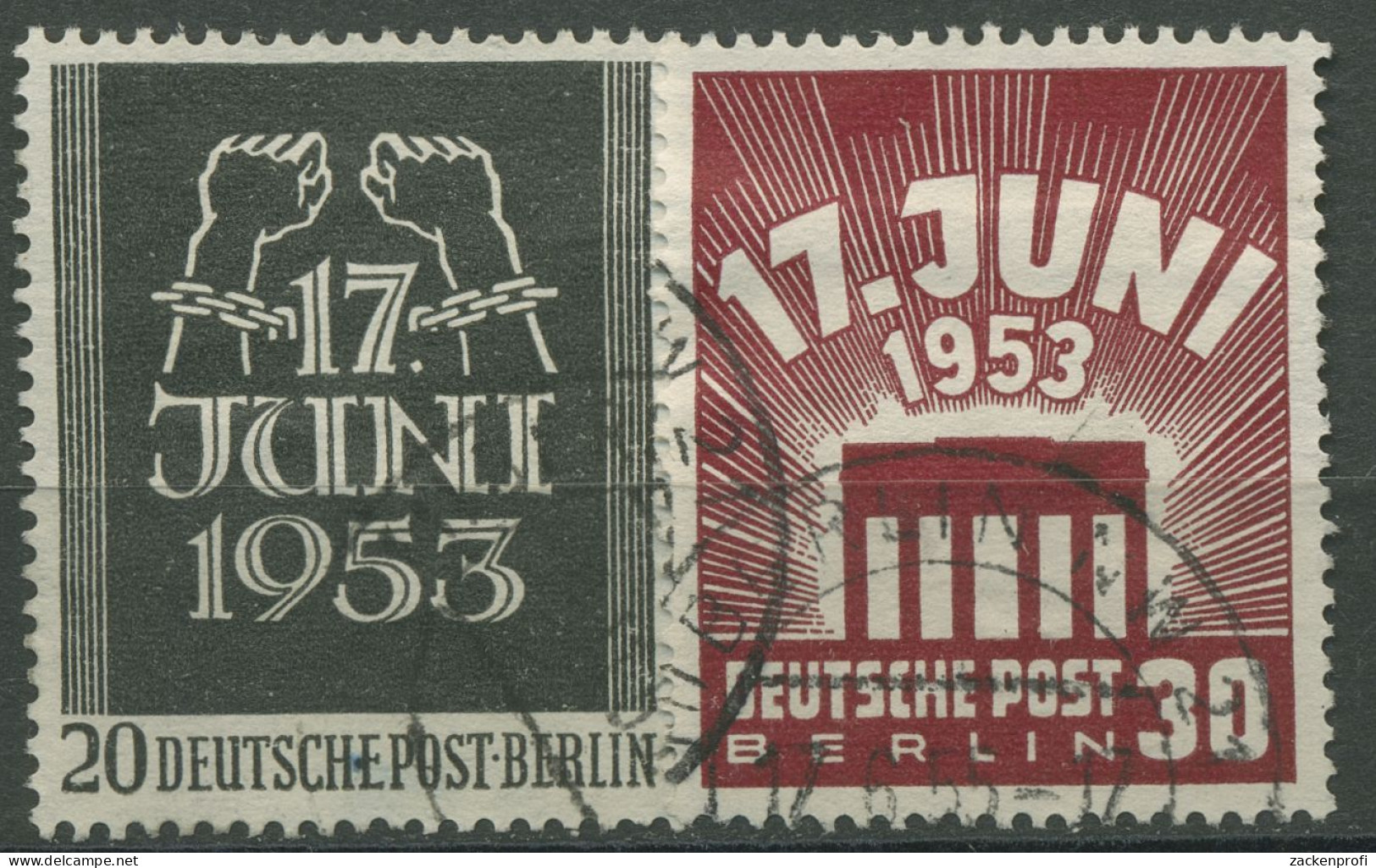 Berlin 1953 Volksaufstand 17. Juni 110/11 Gestempelt (R80925) - Usati