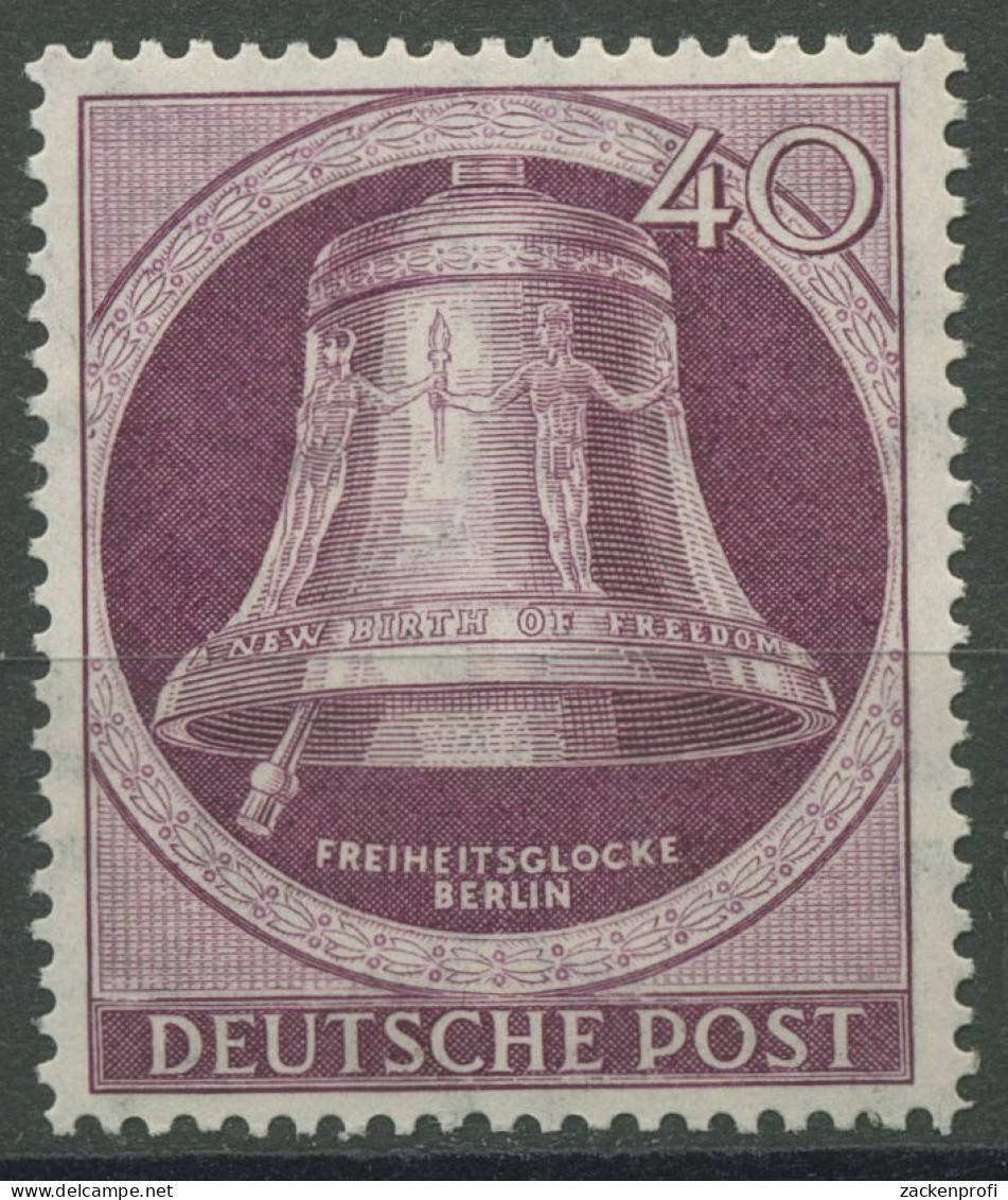 Berlin 1951 Freiheitsglocke Klöppel Links 79 Postfrisch, Kl. Zahnfehler (R80901) - Ongebruikt