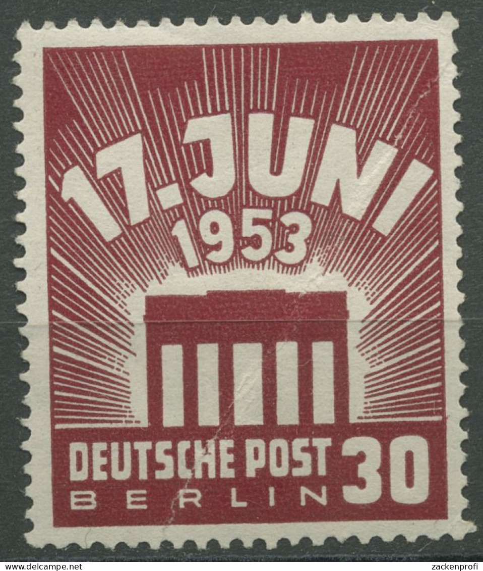 Berlin 1953 Volksaufstand 17. Juni 111 Postfrisch, Marke Geknickt (R80923) - Ongebruikt