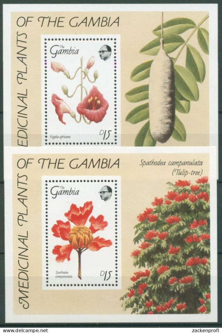 Gambia 1989 Heilpflanzen Block 74/75 Postfrisch (C23789) - Gambie (1965-...)