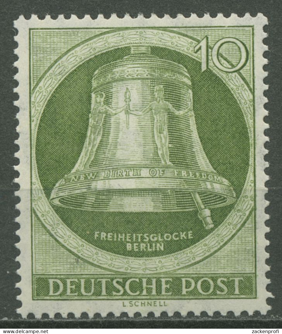 Berlin 1951 Freiheitsglocke Klöppel Rechts 83 Postfrisch, Kl. Fehler (R80930) - Neufs