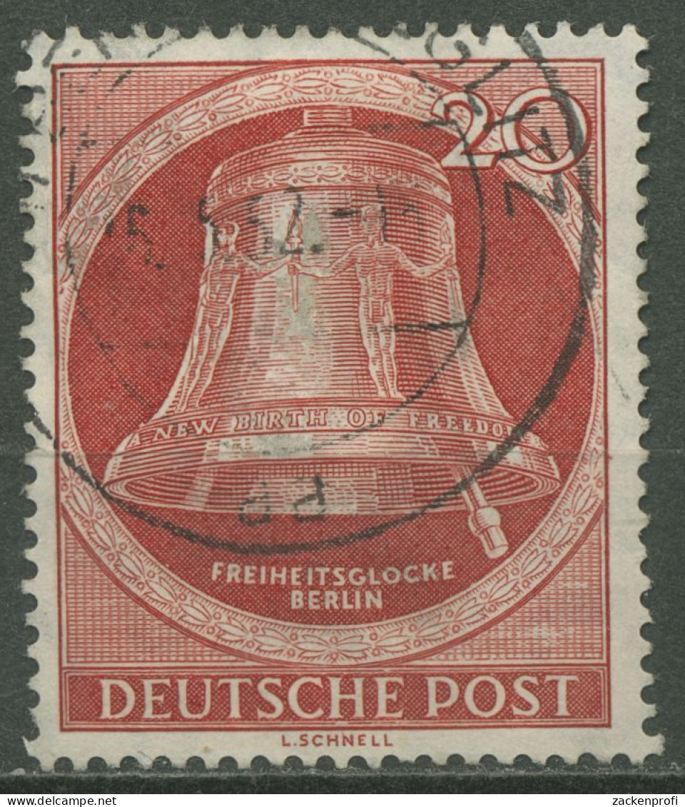 Berlin 1951 Freiheitsglocke Klöppel Rechts 84 Gestempelt (R80934) - Gebraucht