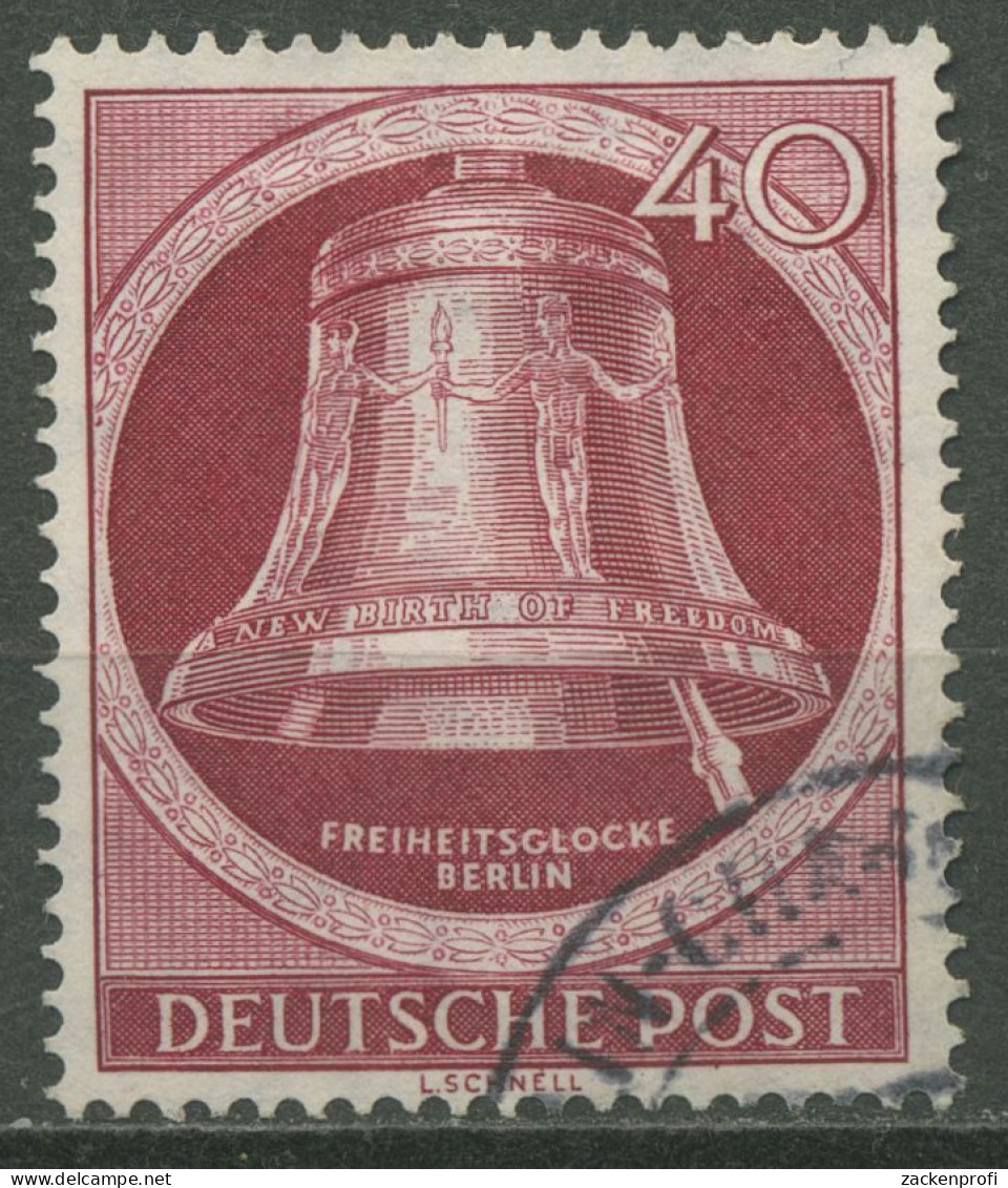 Berlin 1951 Freiheitsglocke Klöppel Rechts 86 Gestempelt (R80941) - Oblitérés