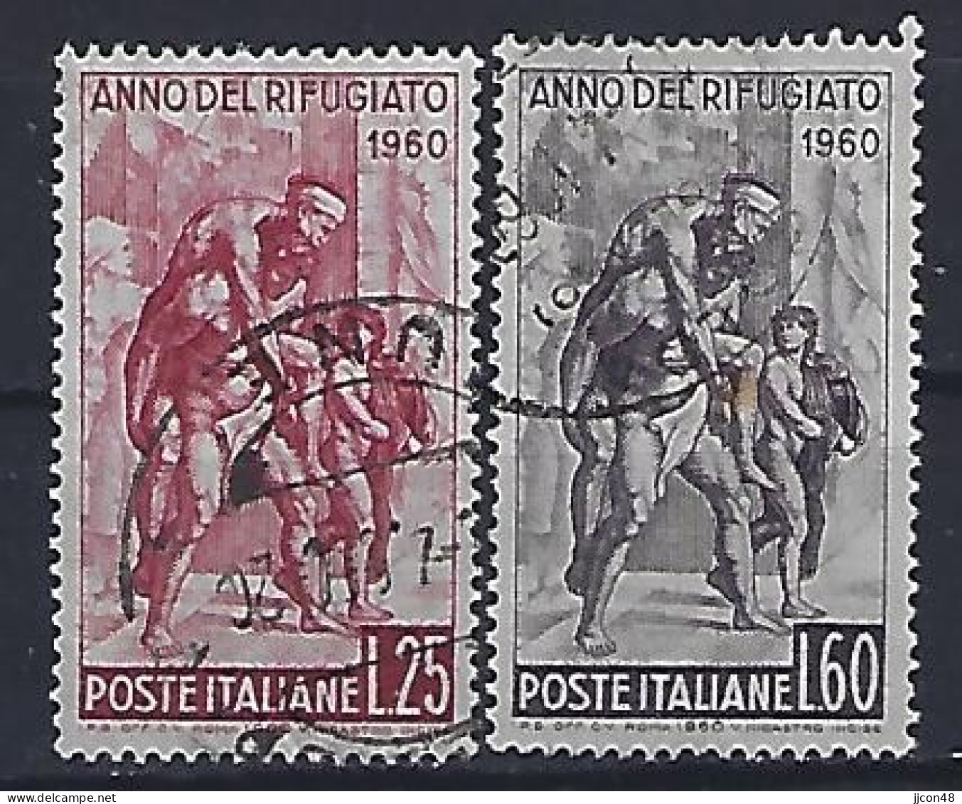 Italy 1960  Weltfluchtlingsjahr (o) Mi.1058-1059 - 1946-60: Oblitérés