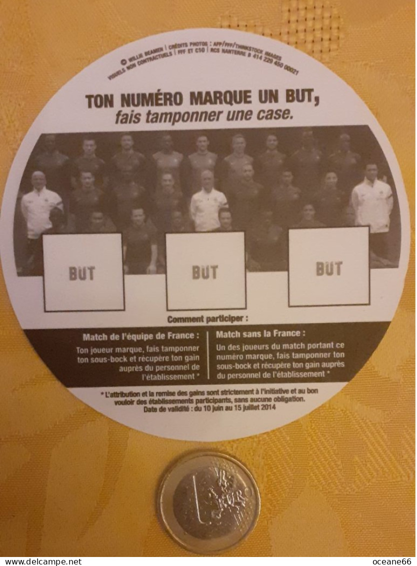 Il Marque Tu Gagnes 14 Blaise Matuidi Equipe De France 2014 - Beer Mats