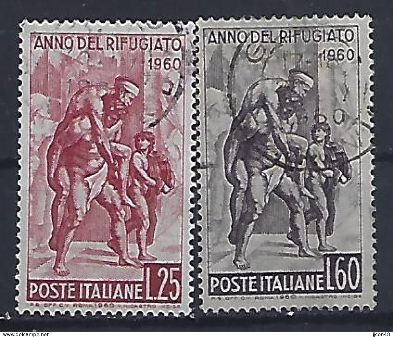 Italy 1960  Weltfluchtlingsjahr (o) Mi.1058-1059 - 1946-60: Gebraucht