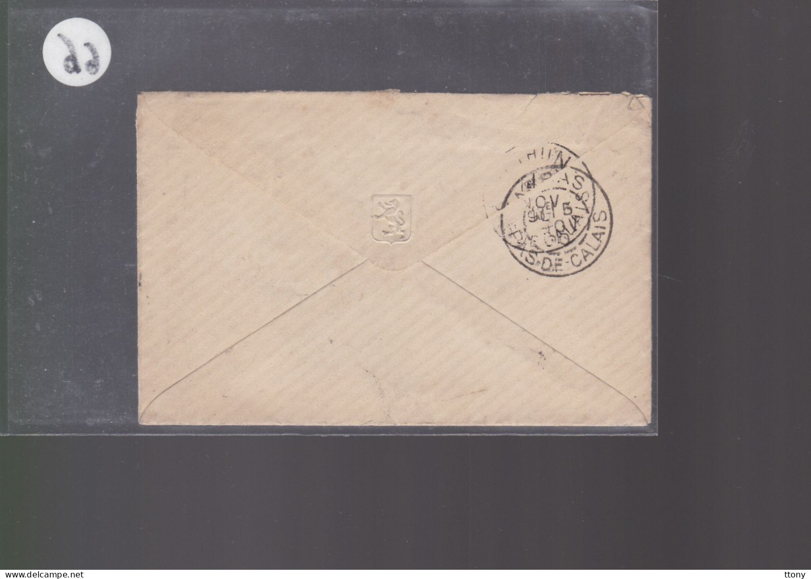 Un Timbre  15 C Type Sage   Sur Enveloppe  ( S.C )  1890 Destination  Béthune  Cachet OR   RURAL - 1877-1920: Semi Modern Period