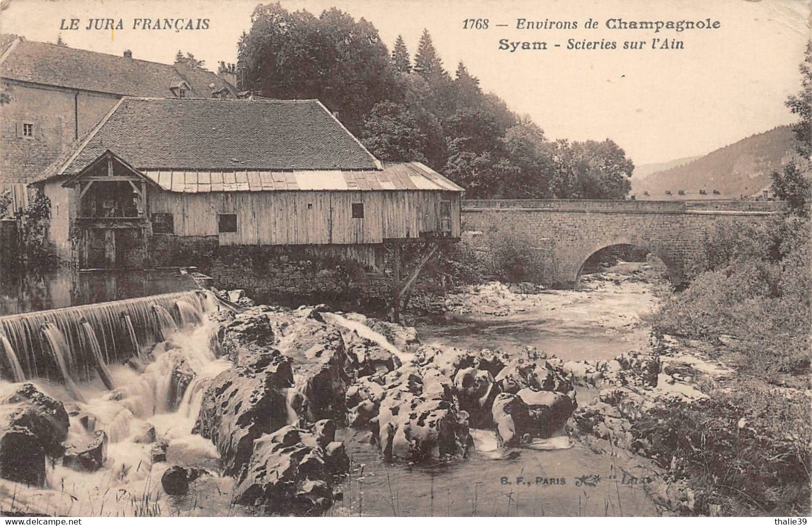 Syam Barrage Moulin Scierie Canton Champagnole 1708 BF Paris - Other & Unclassified