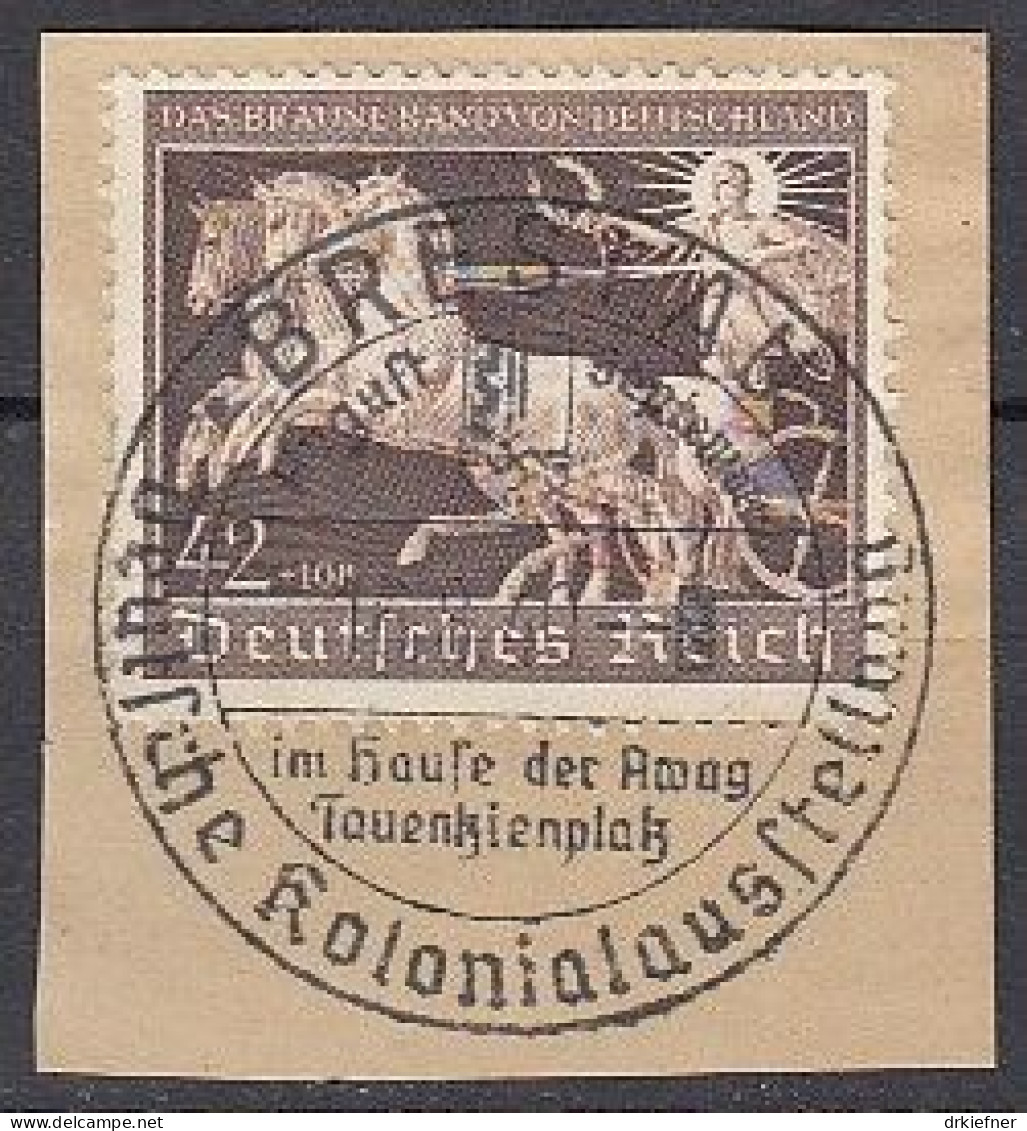 DR  747, Gestempelt, Auf Briefstück, Das Braune Band, 1940 - Usati