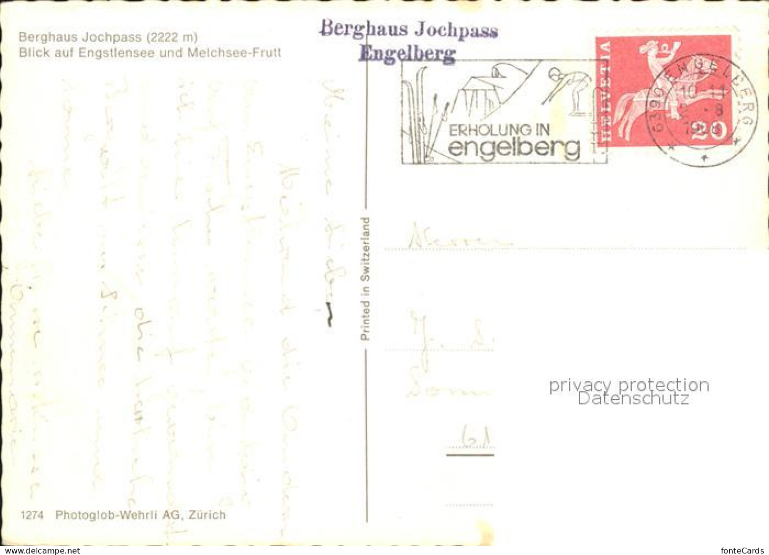 11886224 Jochpass Berghaus Jochpass Mit Engstlensee Und Melchsee Frutt Jochpass - Autres & Non Classés