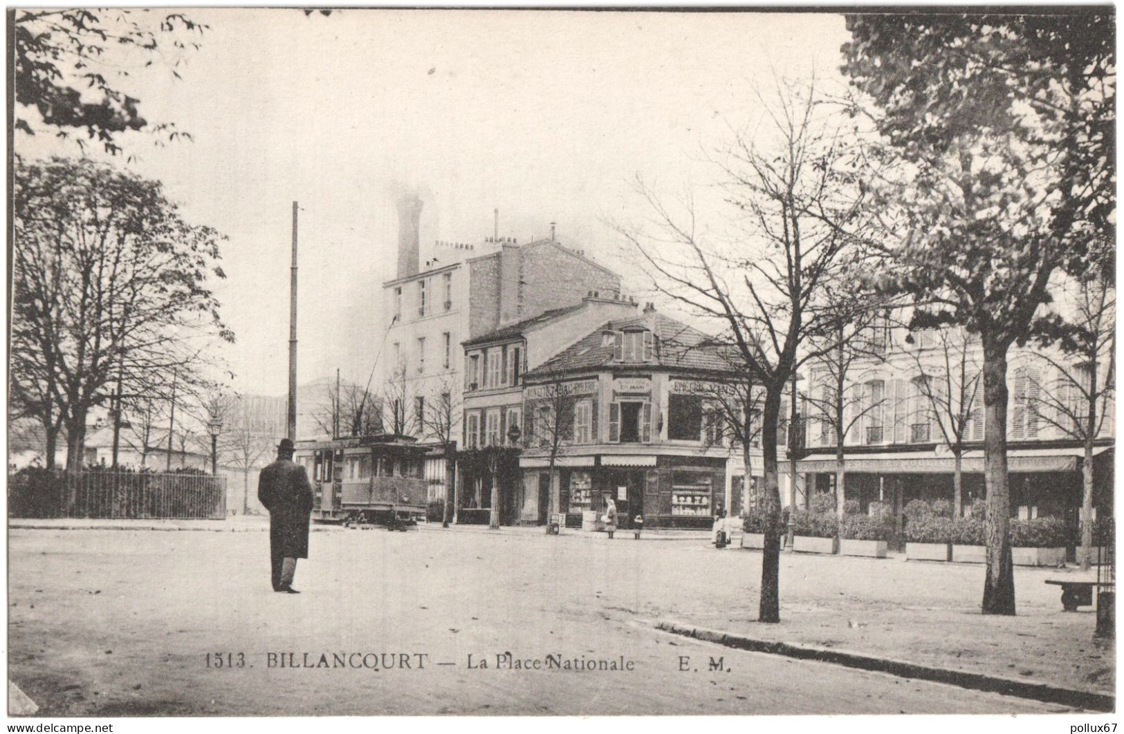 CPA DE BILLANCOURT  (HAUTS DE SEINE)  LA PLACE NATIONALE - Boulogne Billancourt