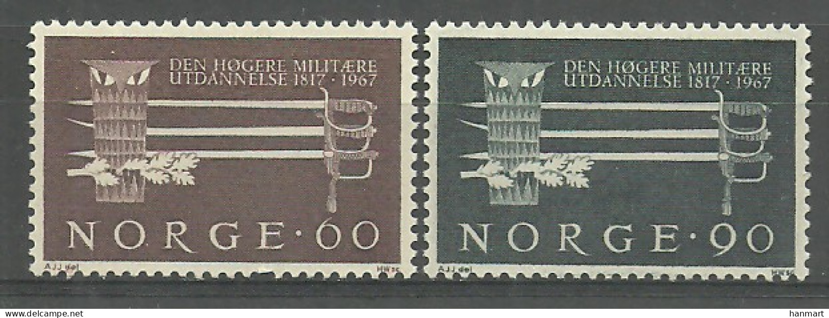 Norway 1967 Mi 553-554 MNH  (ZE3 NRW553-554) - Militares