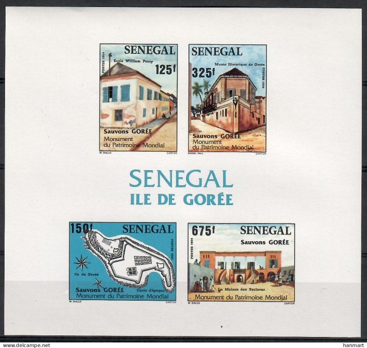 Senegal 1984 Mi Block 47B MNH  (ZS5 SENbl47B) - Geografía