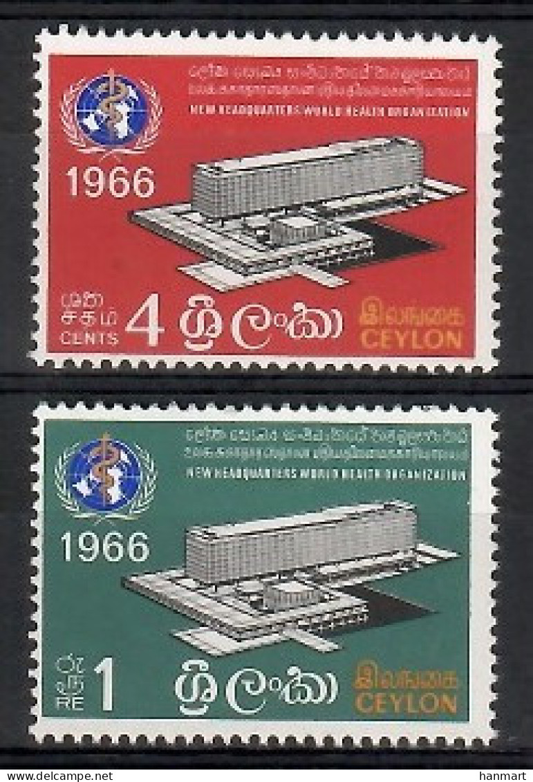 Ceylon 1966 Mi 346-347 MNH  (ZS8 CEY346-347) - Francobolli