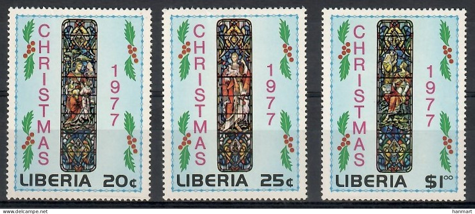 Liberia 1977 Mi 1044-1046 MNH  (ZS5 LBR1044-1046) - Noël