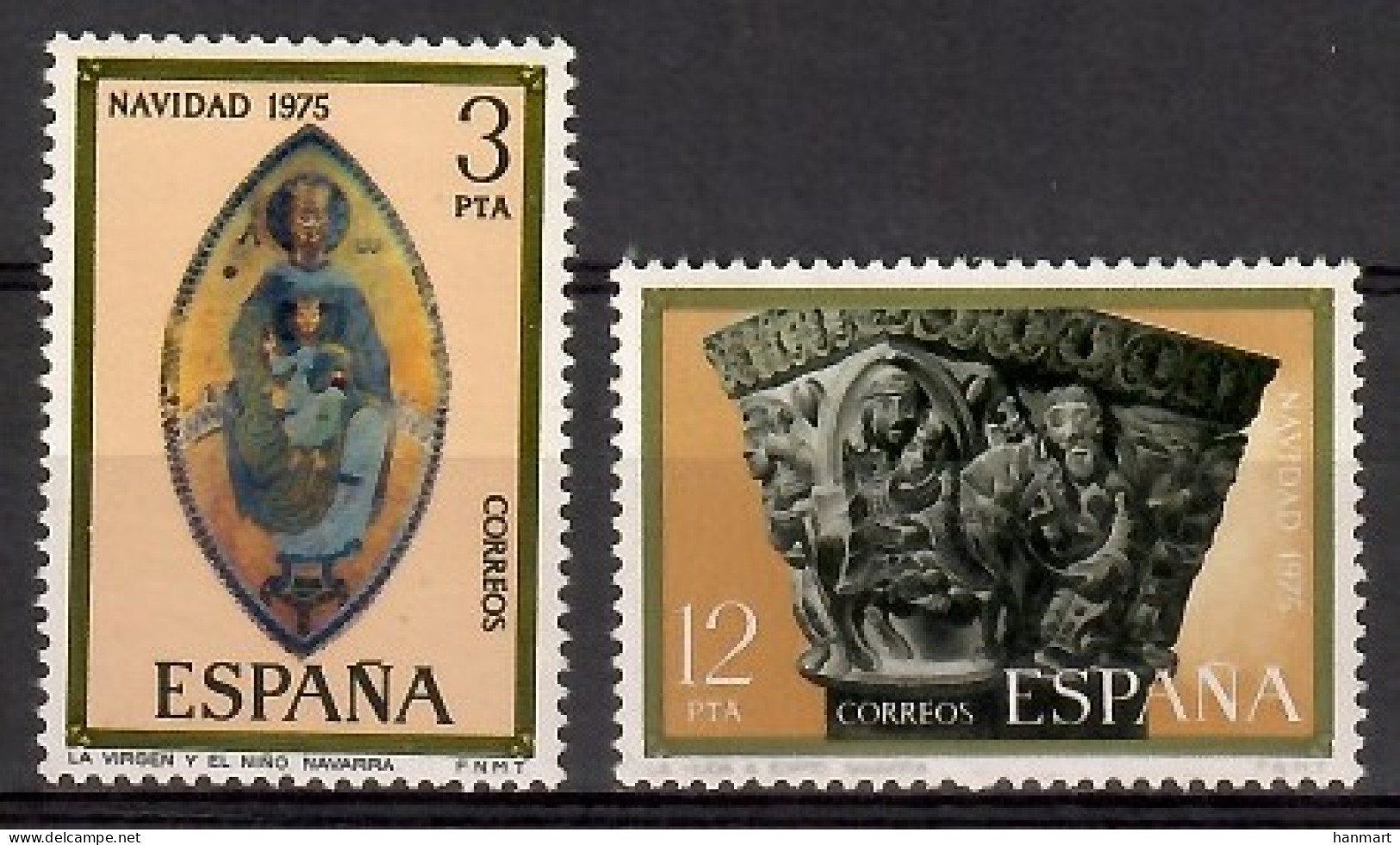 Spain 1975 Mi 2193-2194 MNH  (ZE1 SPN2193-2194) - Scultura