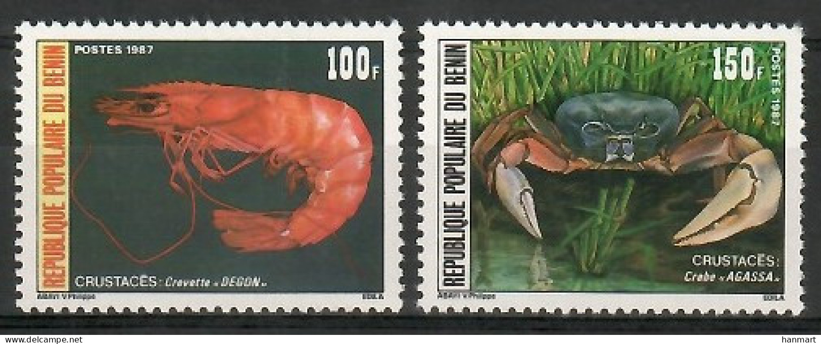 Benin 1987 Mi 457-458 MNH  (ZS5 BNN457-458) - Otros & Sin Clasificación