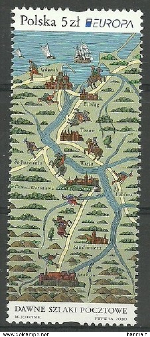 Poland 2020 Mi 5203 Fi 5053 MNH  (ZE4 PLD5203) - Bateaux