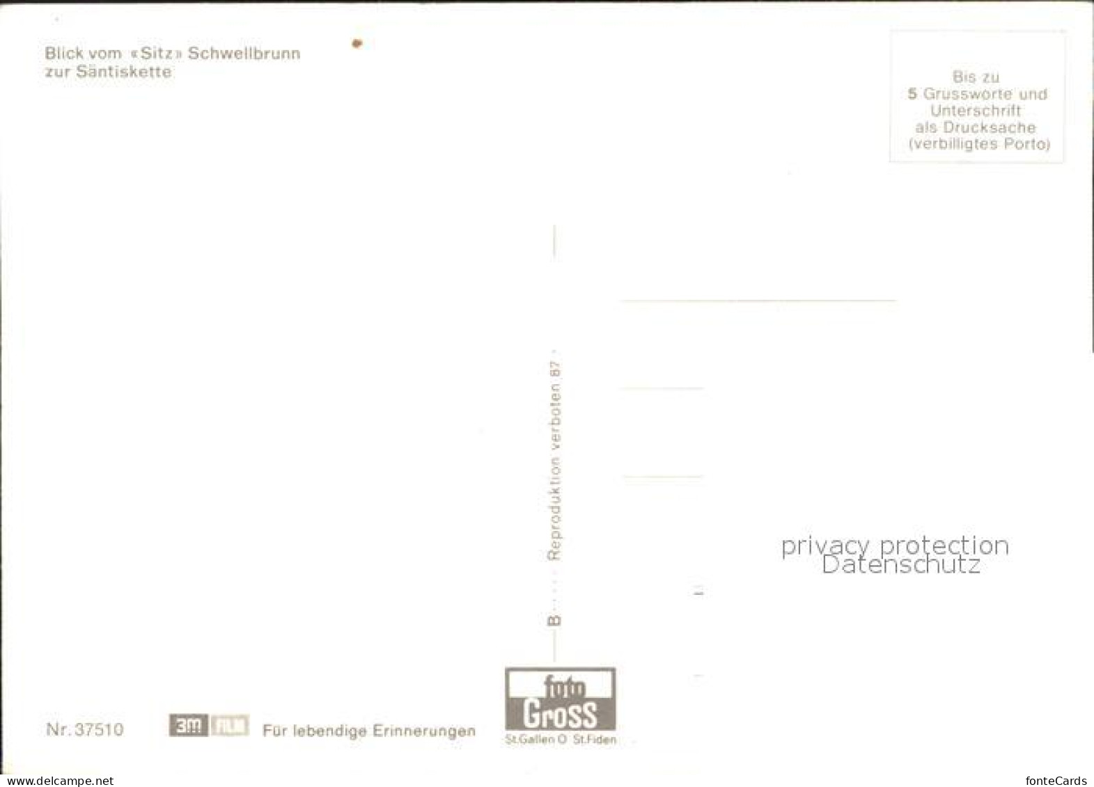 11886161 Schwellbrunn Blick Vom Sitz Zur Saentiskette Schwellbrunn - Sonstige & Ohne Zuordnung