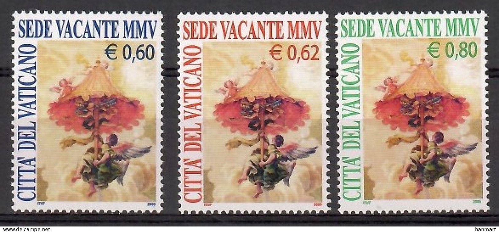 Vatican City 2005 Mi 1514-1516 MNH  (ZE2 VTC1514-1516) - Sellos