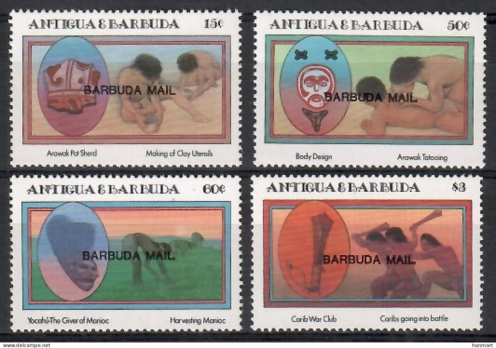 Barbuda 1985 Mi 823-826 MNH  (ZS2 BRD823-826) - Donne Celebri