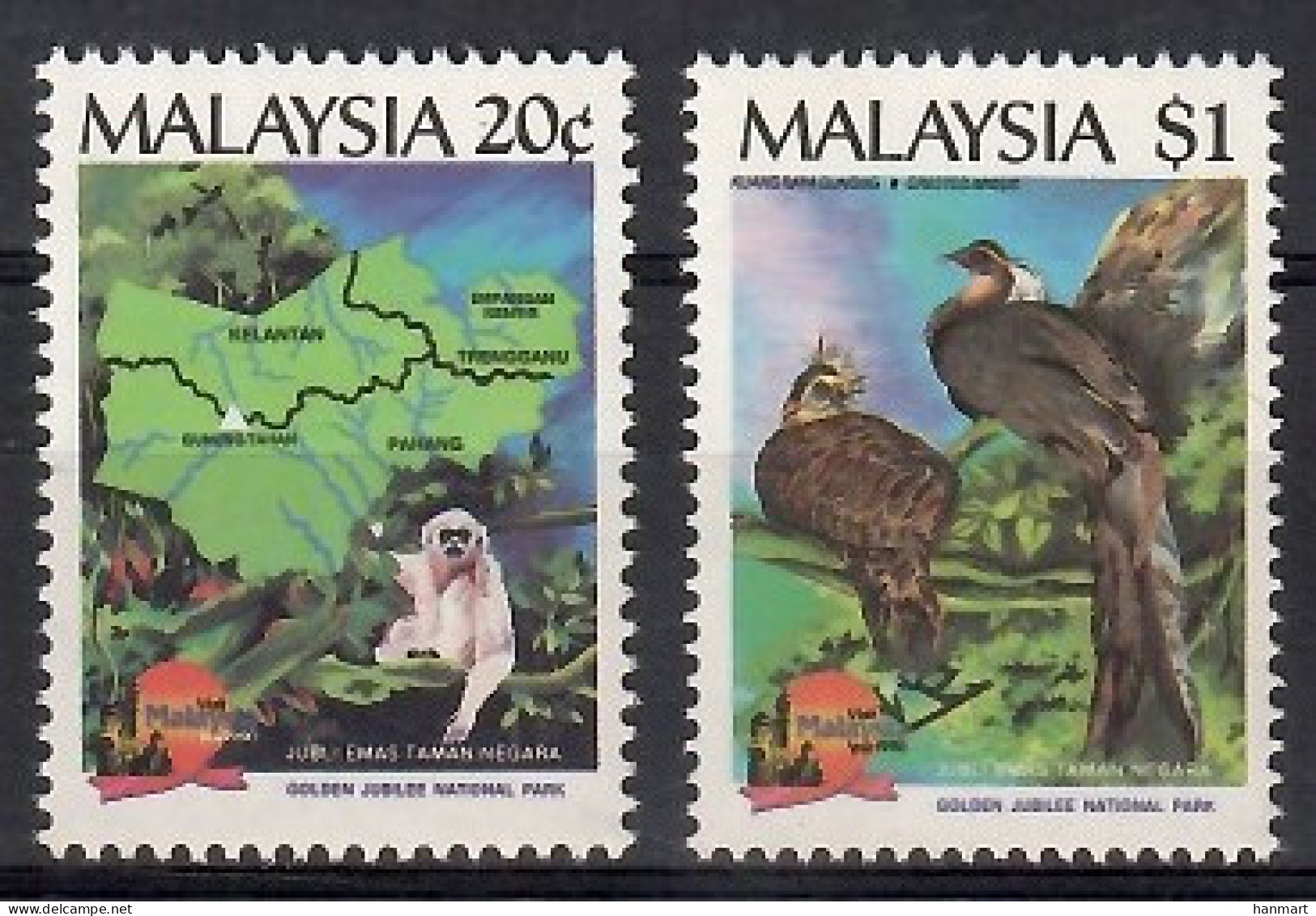 Malaysia 1989 Mi 416-417 MNH  (ZS8 MLY416-417) - Protección Del Medio Ambiente Y Del Clima