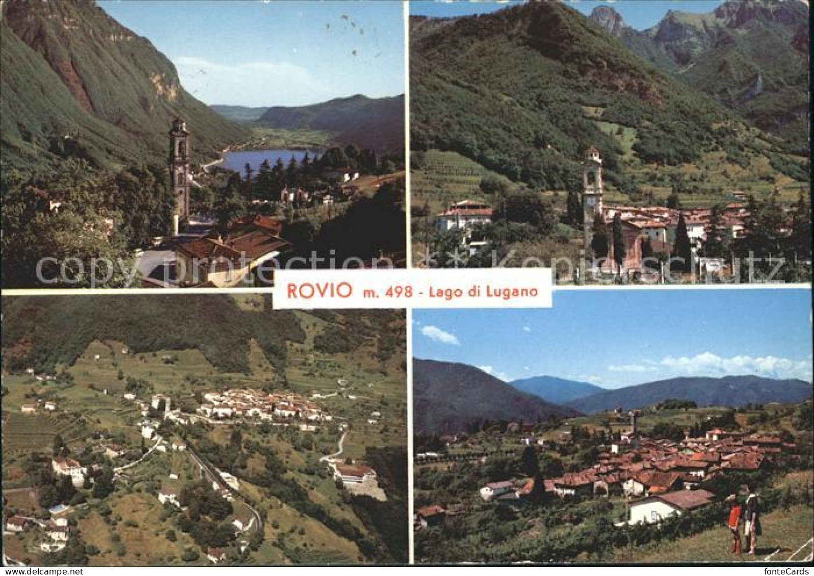 11886141 Rovio Lago Di Lugano Panorama Teilansichten Rovio - Otros & Sin Clasificación