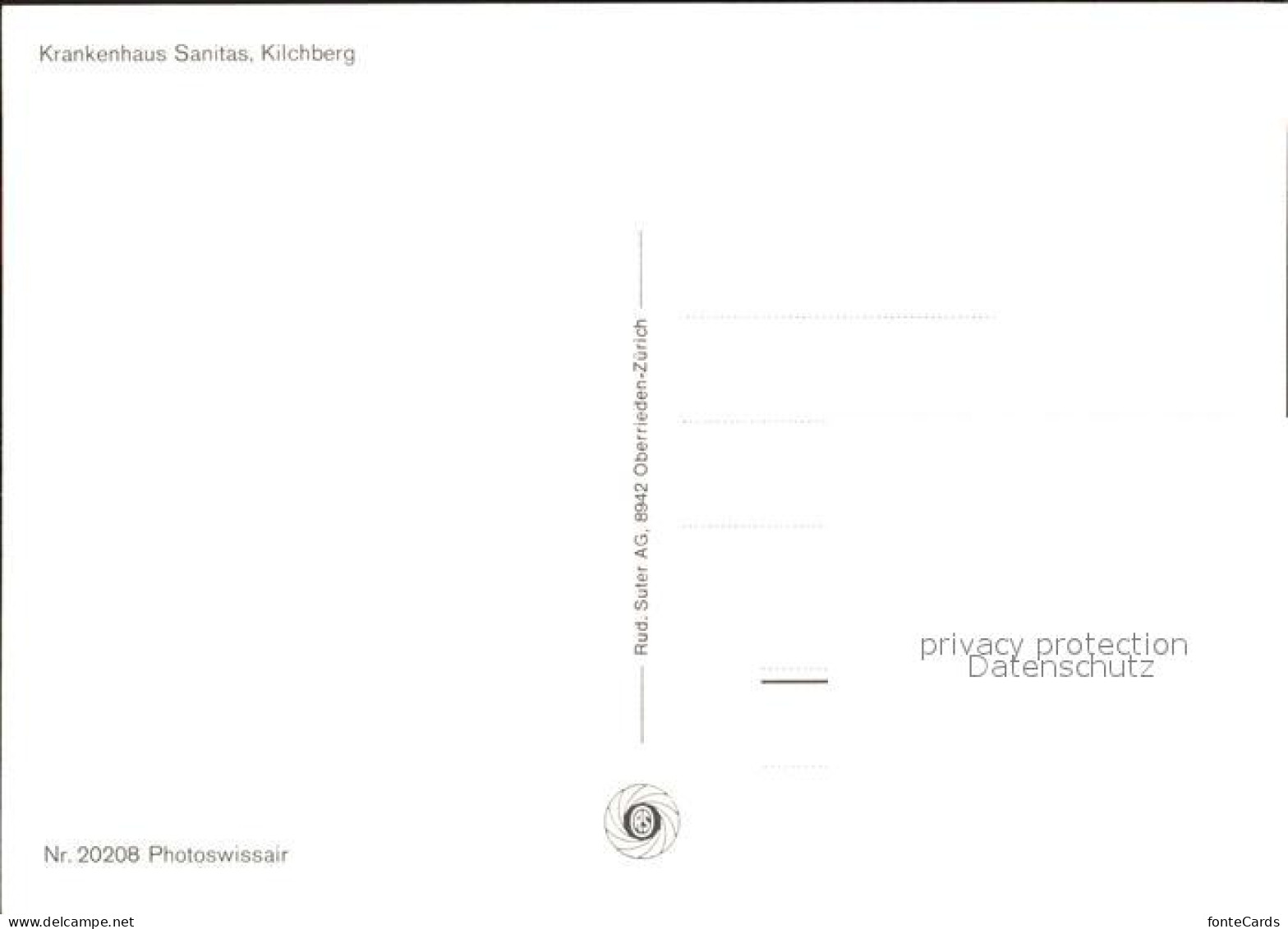 11886094 Kilchberg ZH Krankenhaus Sanitas Fliegeraufnahme Kilchberg ZH - Otros & Sin Clasificación