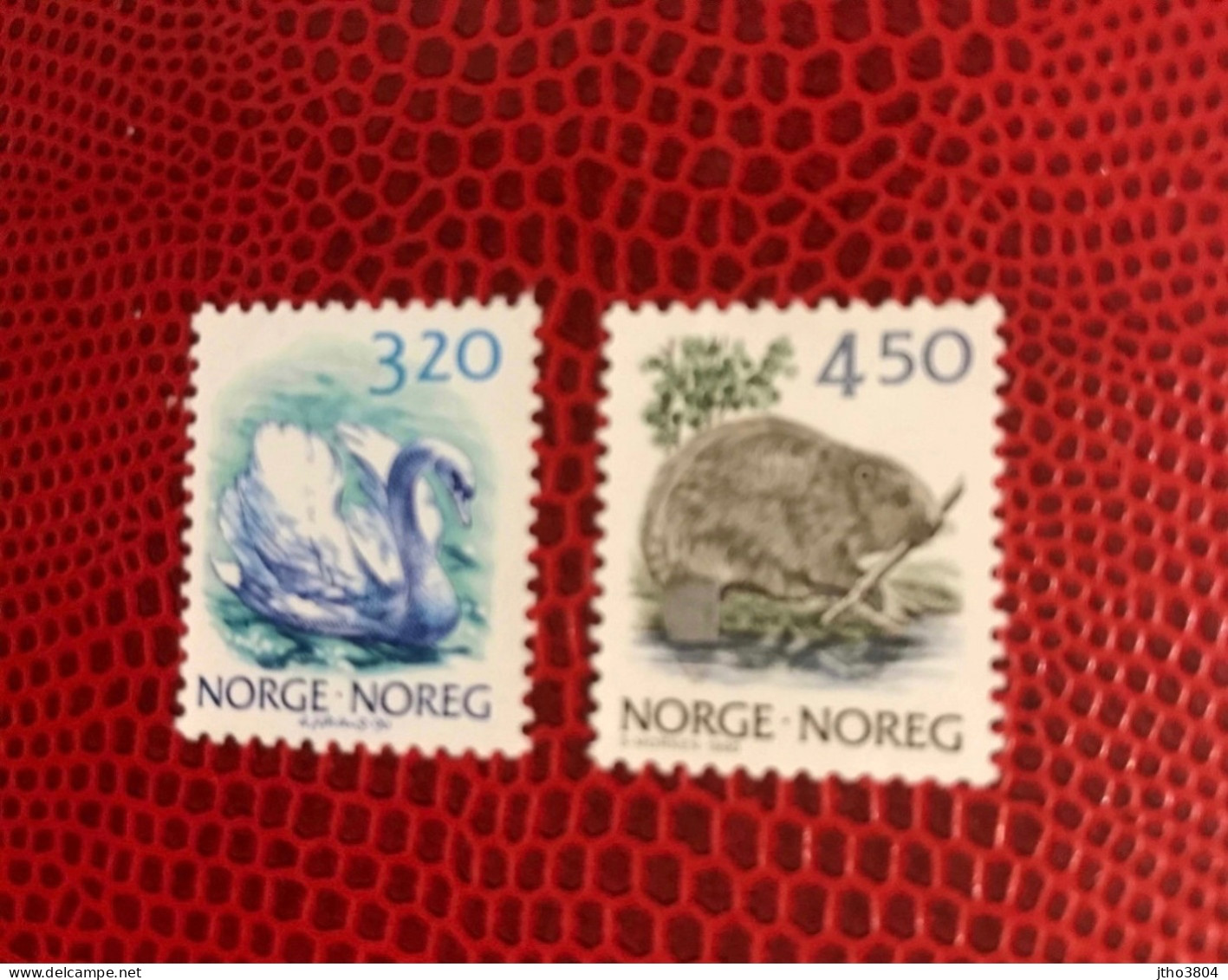 NORVÈGE NORWEGEN 1990 2v Neuf MNH ** YT 997 998 Pájaro Bird Pássaro Vogel Ucello Oiseau NORWAY NORGE NOREK - Cygnes